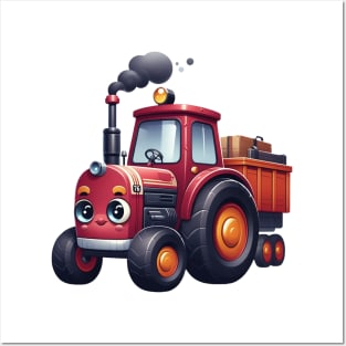 Cute Tractor Posters and Art